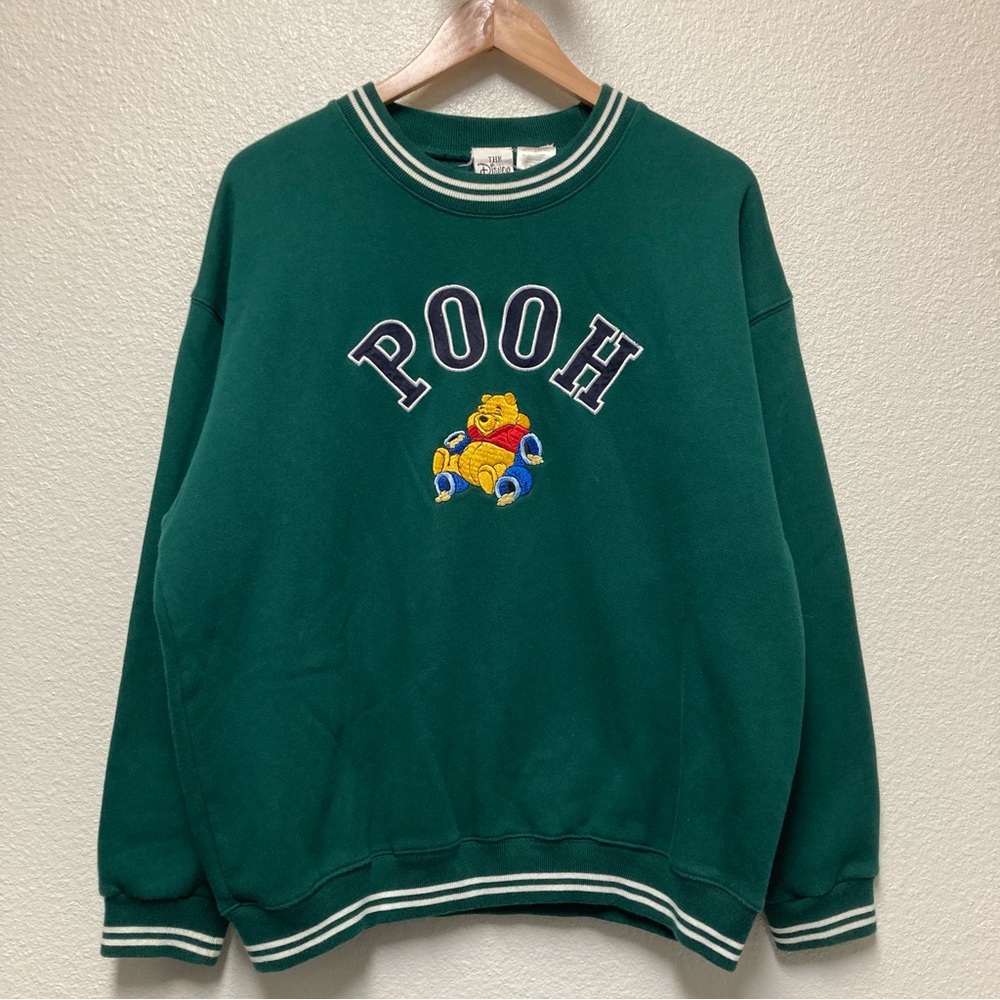 Vintage 90s Pooh Embroidered Disney Crewneck Sweatshirt